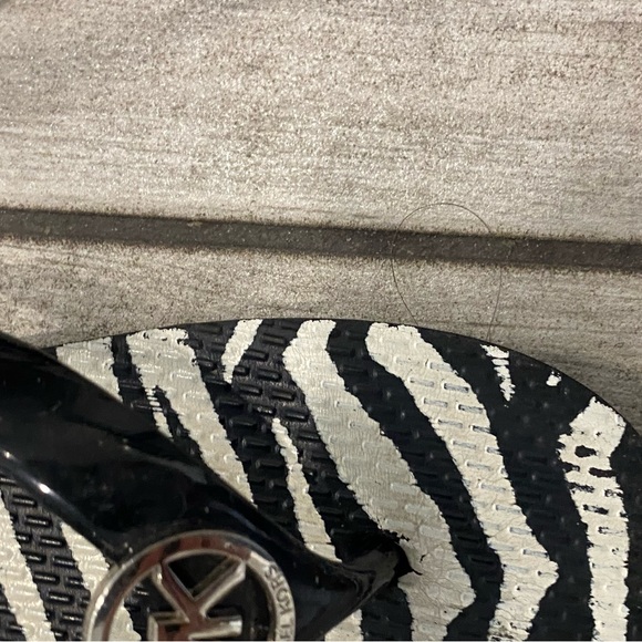 Michael Kors Black Zebra Sandals - Picture 4 of 4